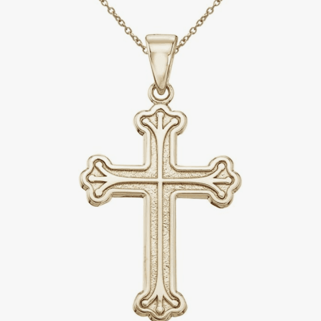 14K Yellow Gold Cross Pendant